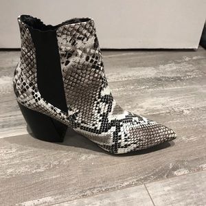 Qupid Snake Skin Boots